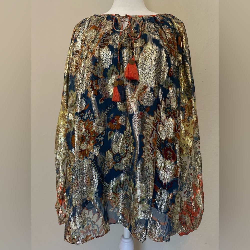 Anthropologie Verb Pallavi Singhee Shimmer Blouse